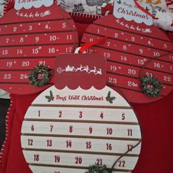 Christmas Count Down Plaques