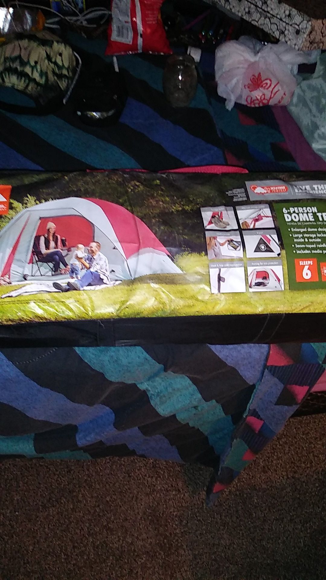 Brand new never opened Ozark Trail Outdoor Equipment 6-person Dome Tent