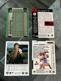 MARK MCGWIRE MLB Baseball Lot Of (4) Cards Oakland A's St Louis Cardinals  Cards for Sale in Irvine, CA - OfferUp