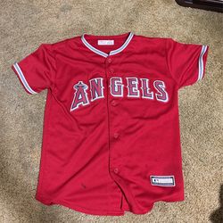 Mike Trout Red Angels Jersey Size Youth Medium
