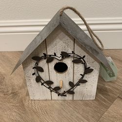 New With Tag-Indoor And Outdoor Birdhouse