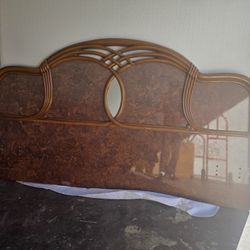 Bed With Headboard &mattress &spring Box.