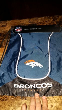 New NFL Denver Broncos drawstring bag