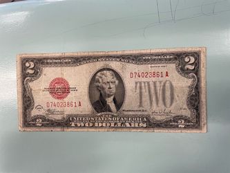 1928F $2 Red Seal US Note