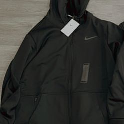 NEW! MEN’S Nike Jacket Size LARGE 🎁 Gray & Black 