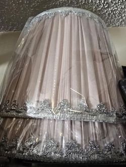 Lamp Shade -2 - Pink And Silver