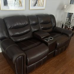 2 Power Recliner Sofas