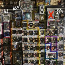 Movies/Disney, Sports/Music, Myths/LEs/Freddy Funko Pop