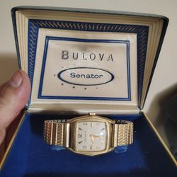 1966 Vintage Bulova Watch Works Great 