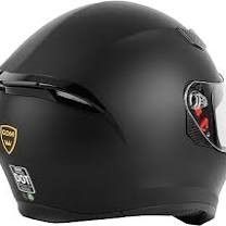 GDM GHOST Full Face Motorcycle Helmet - Matte Black,

