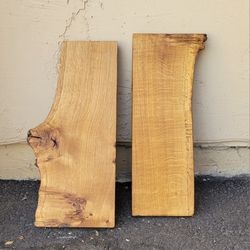 Floating Shelves- Live Edge