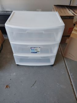 Sterilite 3 drawer storage unit