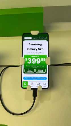 Samsung Galaxy s26 here at cricket !! same number for 399.99