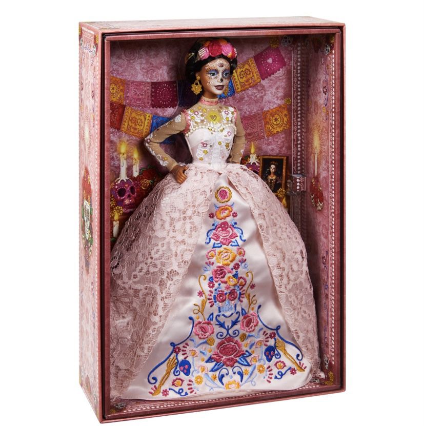 Barbie Signature Dia De Muertos 2020 Doll (12-in Brunette) in Dress and Flower Crown