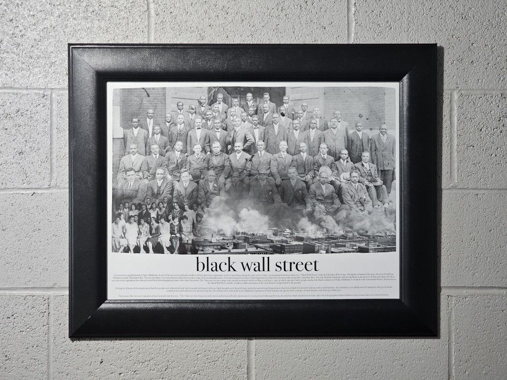 Black Wall Street Poster Photo African American Black History (24x18)