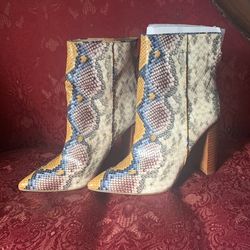 Steve Madden Multi Color Snakeskin Boot