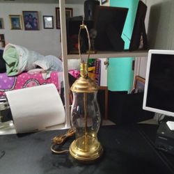 Vintage Princess House Glass Lamp 