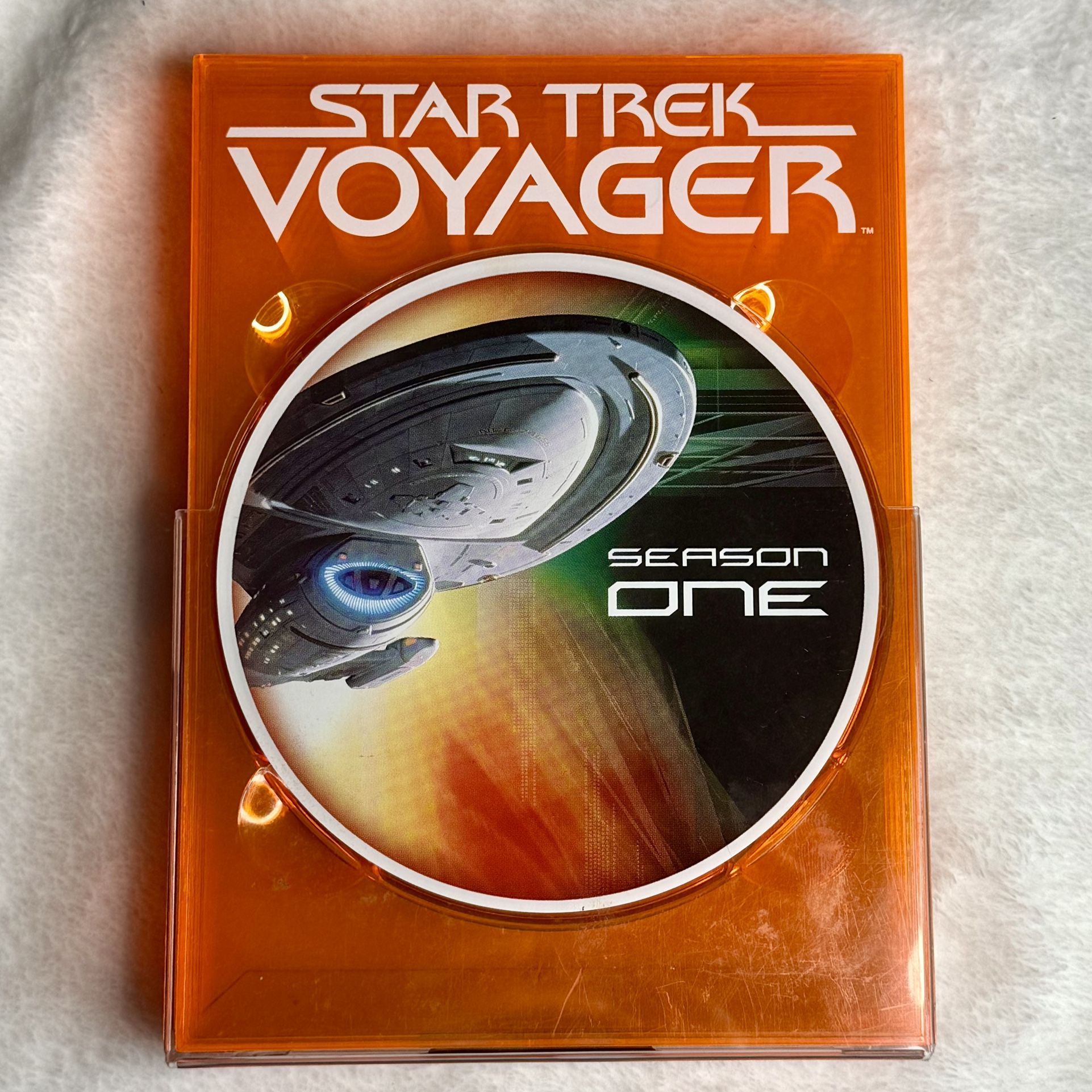 Star Trek Voyager Season 1 DVD Box Set Complete 5 Discs Sci-Fi TV Series Paramount - Orange Case