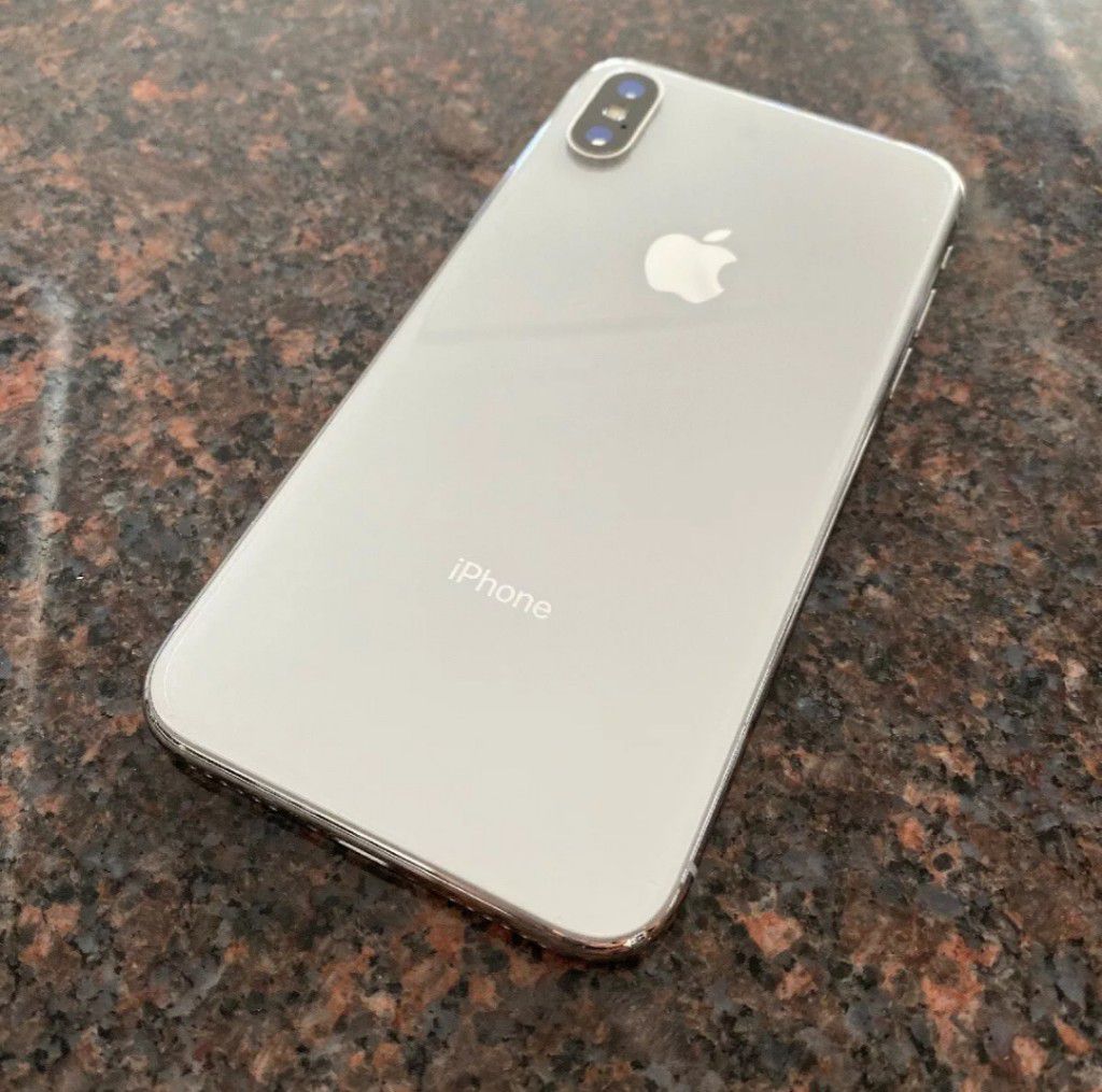 Apple iPhone X - 64GB - Silver unlocked! (Verizon) A1865 (CDMA + GSM)