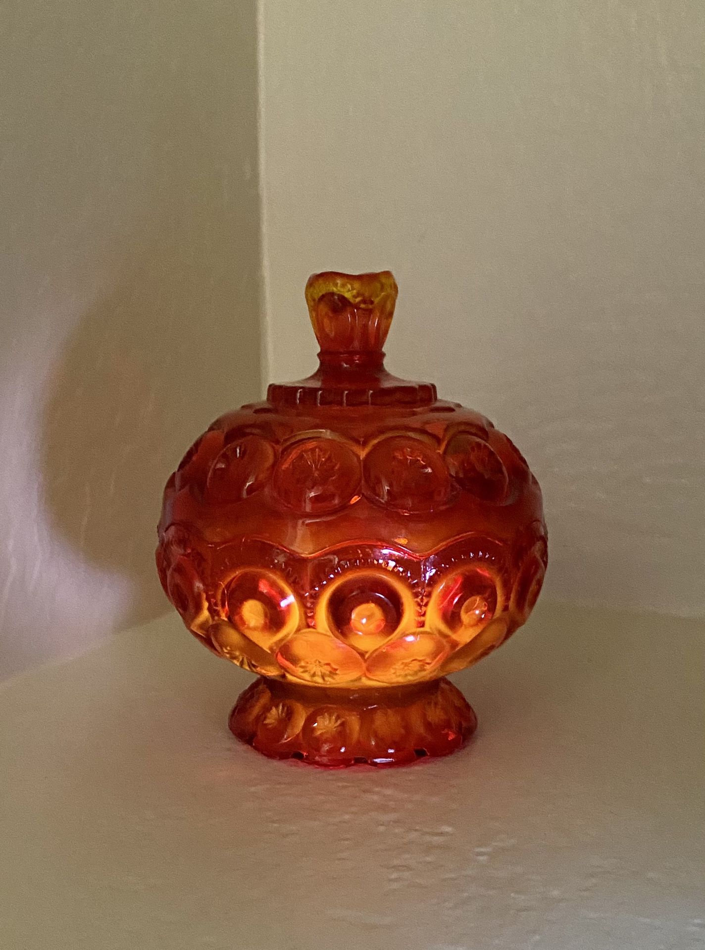 vintage le smith moon and stars compote (qty1) amberina