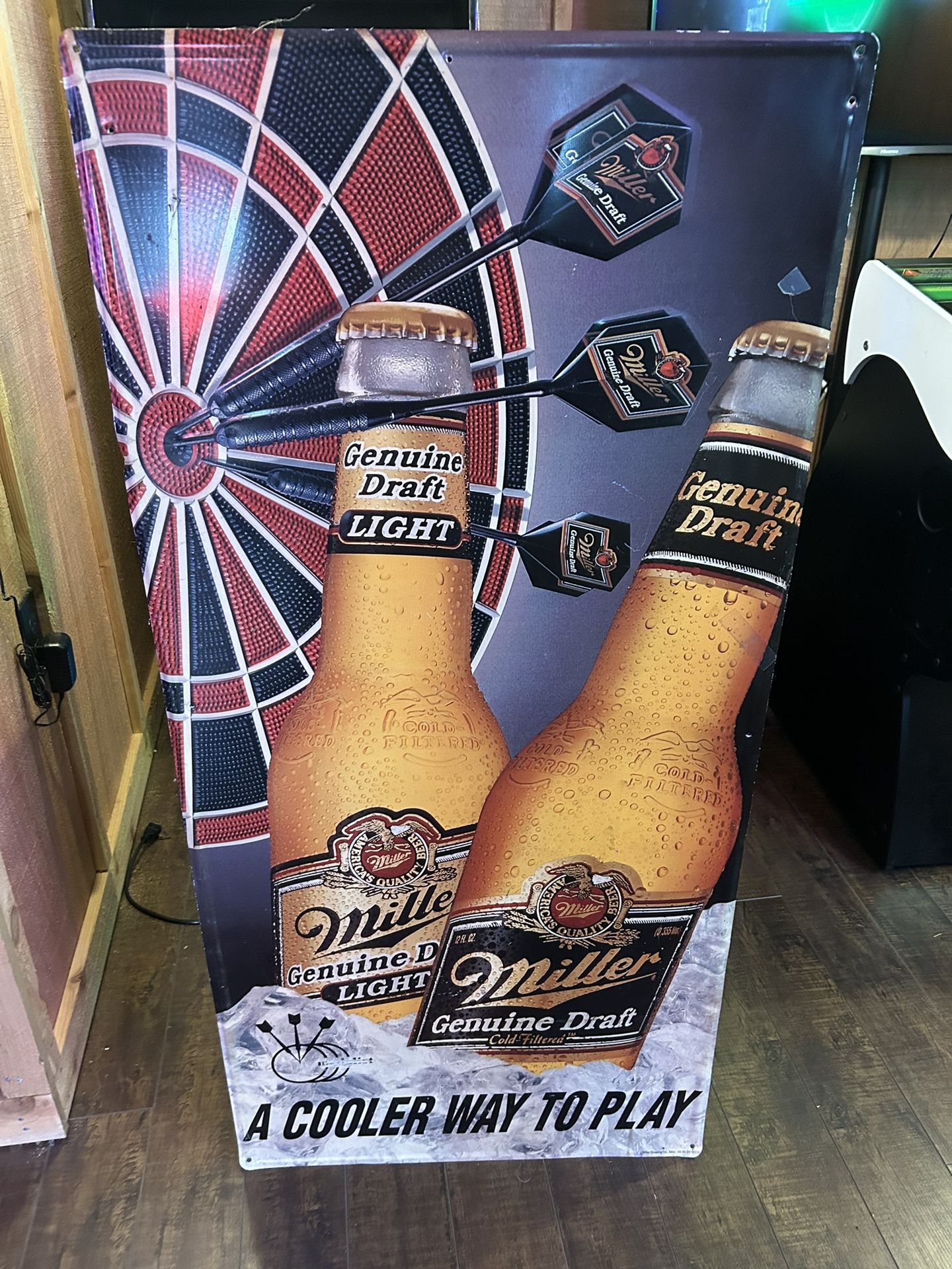 MGD Beer Miller Genuine Draft Tin Sign Darts for Sale in Snohomish