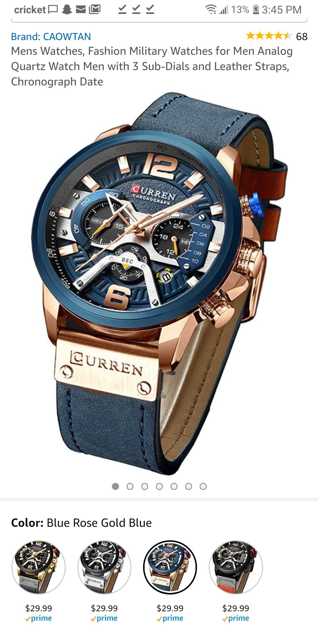 Mens watch new in Package