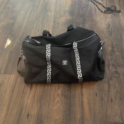 versace duffel bag, black