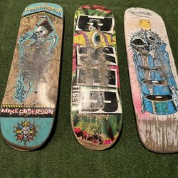 3 Used Skateboard 