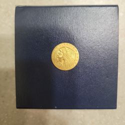 1910 Indian Head $2.5 Gold Coin.  AU 