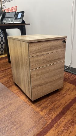 Light Wooden File Cabinet