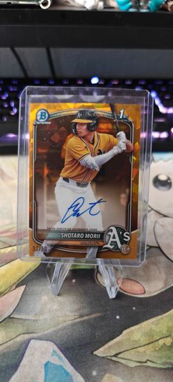 2025 Bowman Chrome Sapphire Shotaro Morri Gold Auto /50
