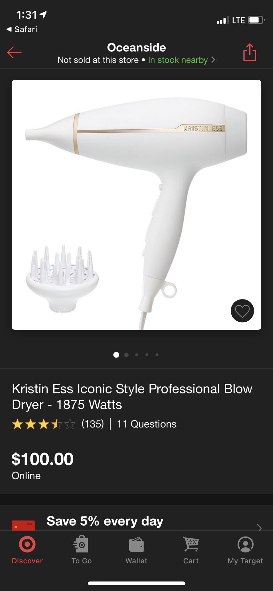 Kristin Ess Hairdryer