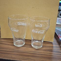 Whole Box Of COKE COLA GLASSES (8) TOTAL