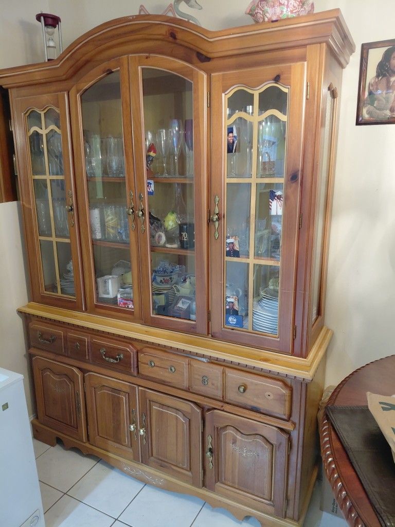2--piece China Buffet 60in X 75in Tall By 15in Deep $ 10.00