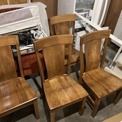 Amish Solid Wood Chairs 