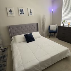 Queen Bed Frame With Headboard (mattress NOT included) 