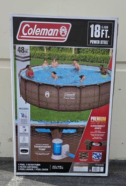 Coleman Power Steel 18 ft. x 48 in.

Round Metal Frame Above Ground Pool Set
