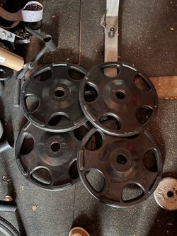 Hampton rubber Olympic weights $90 per pair