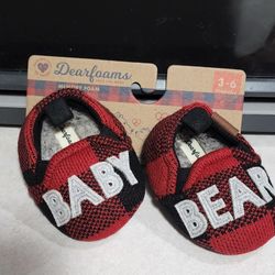 CHILDS UNISEX DEARFORM BABY BEAR 3 TO 6 MONTHS SLIPPERS