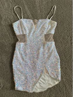 Fashion Nova Iridescent Sequin Dress