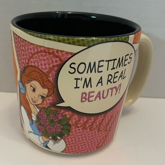Disney Parks Beauty & The Beast Mug Sometime I'm a Real Beauty Sometimes A Beast