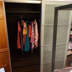 IKEA Pax Sliding Glass Door Wardrobe (Large)