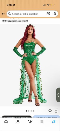 poison ivy halloween costume medium