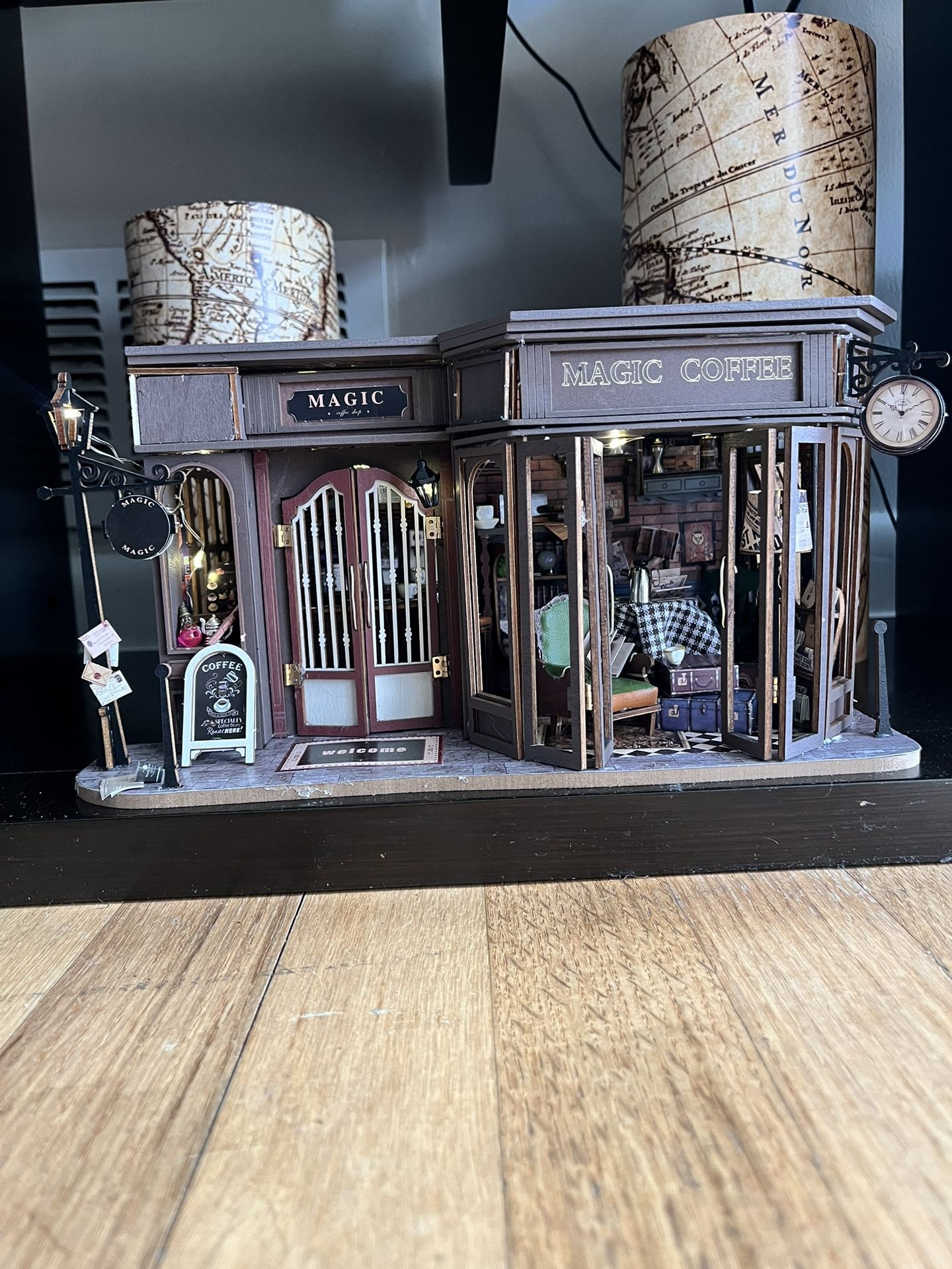 Miniature Cafe Shop Scene