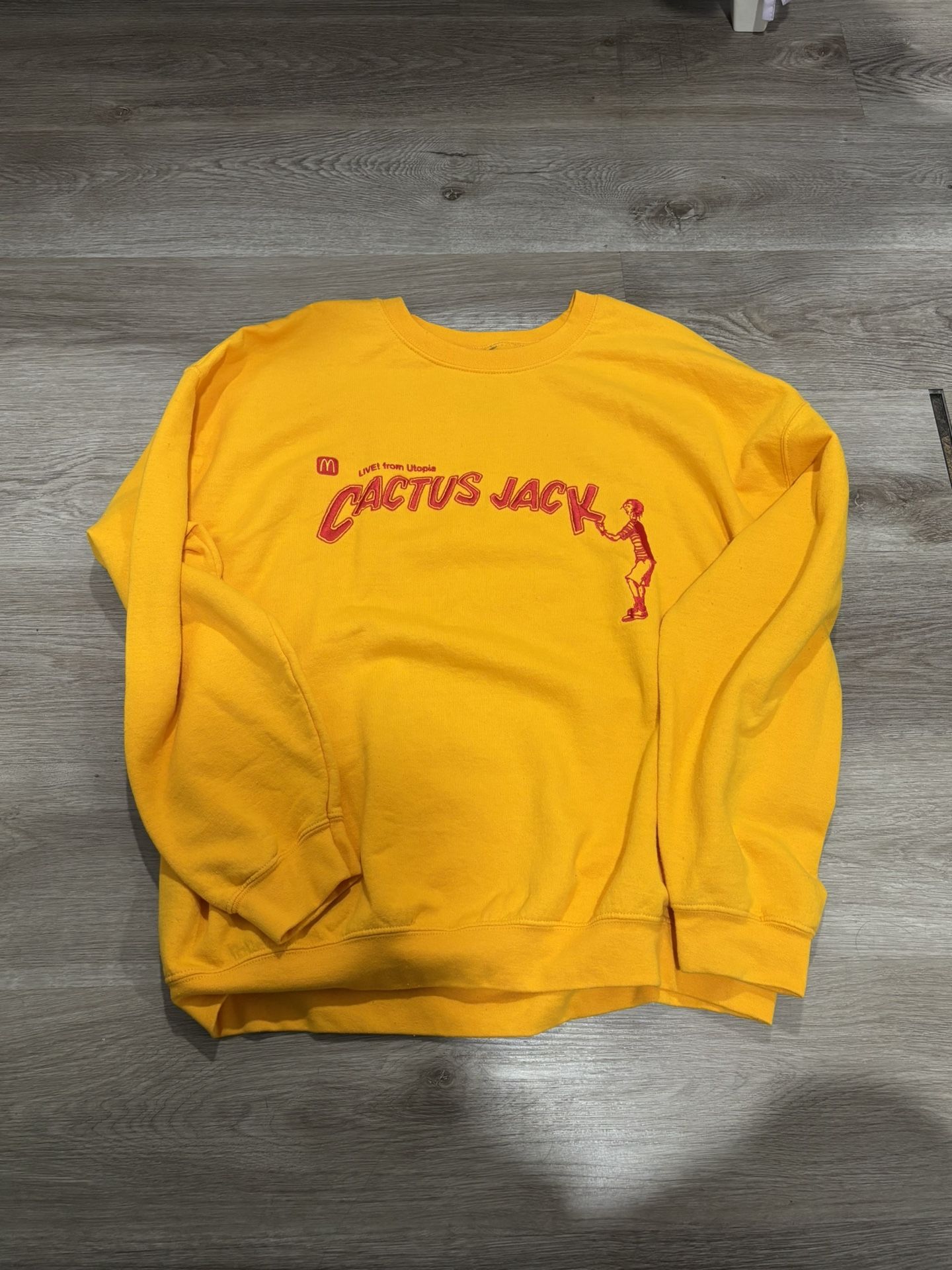 Travis Scott x McDonald's Cactus Jack Spelling Crewneck