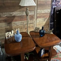 Basic Pair If End Tables In Fair Condition 