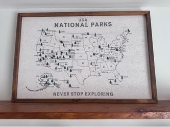 USA National Parks Decor Frame