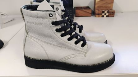 Broken Homme - James Boot - White Leather - Size 10