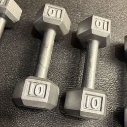 Cast Iron Hex Dumbbells 4 Begginers. 5s, 8s, 10s, 12s pounders. Brute 70#