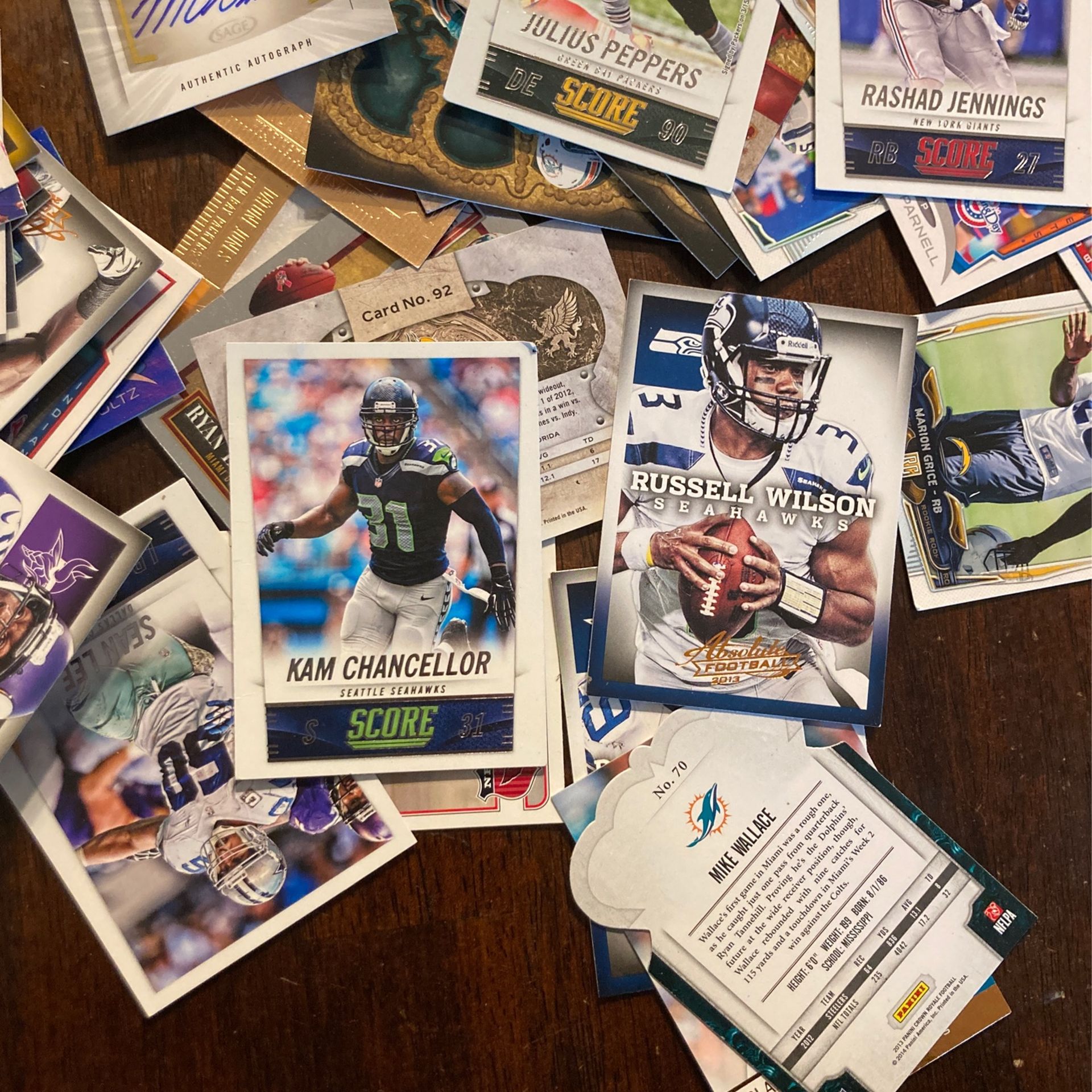 Football And Baseball Cards